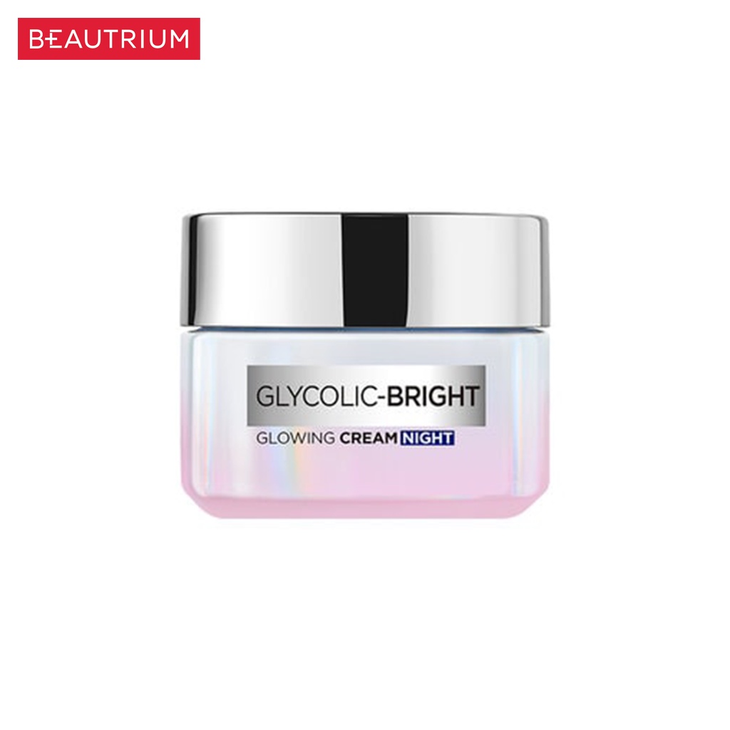 lor-al-paris-glycolic-bright-glowing-cream-night-ผลิตภัณฑ์บำรุงผิวหน้า-50ml