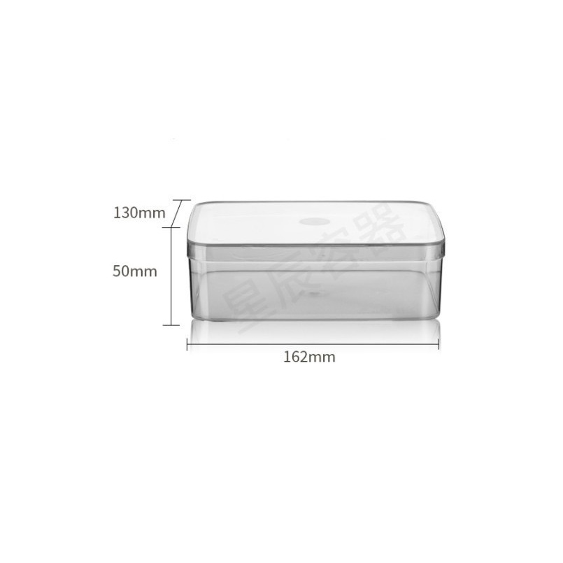 กล่องใสพลาสติกใส่่ขนมทรงสี่เหลี่ยมพร้อมฝาขนาด-13-16-2-5-ซม-แพค-10-ใบ-ความจุ-800-ml