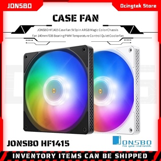 Jonsbo HF1415 เคสพัดลมระบายความร้อน 5V 3pin ARGB 140 มม. FDB PWM ควบคุมอุณหภูมิ