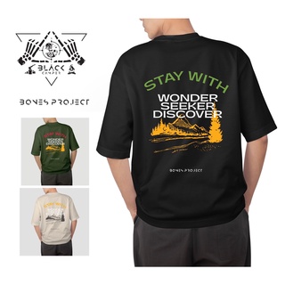 Stay with WSD loose tee Oversize unisex เสื้อสกรีนลาย