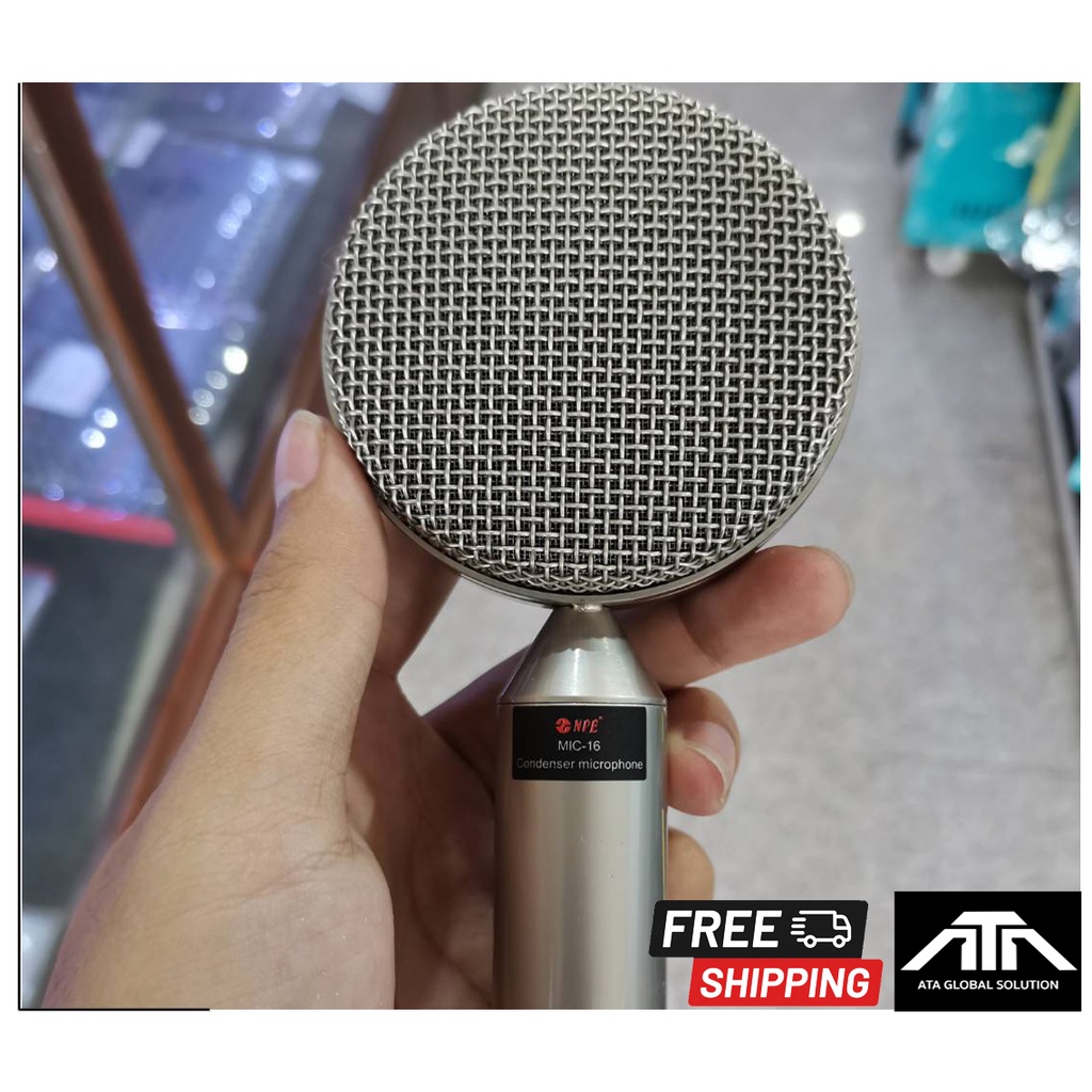 ส่งฟรี-npe-mic-16-condenser-guitar-ไมค์คอนแดนเซอร์-กีต้าร์-ไมค์ดนตรี-พร้อม-คอสวมไมค์-และ-สาย-5-เมตร