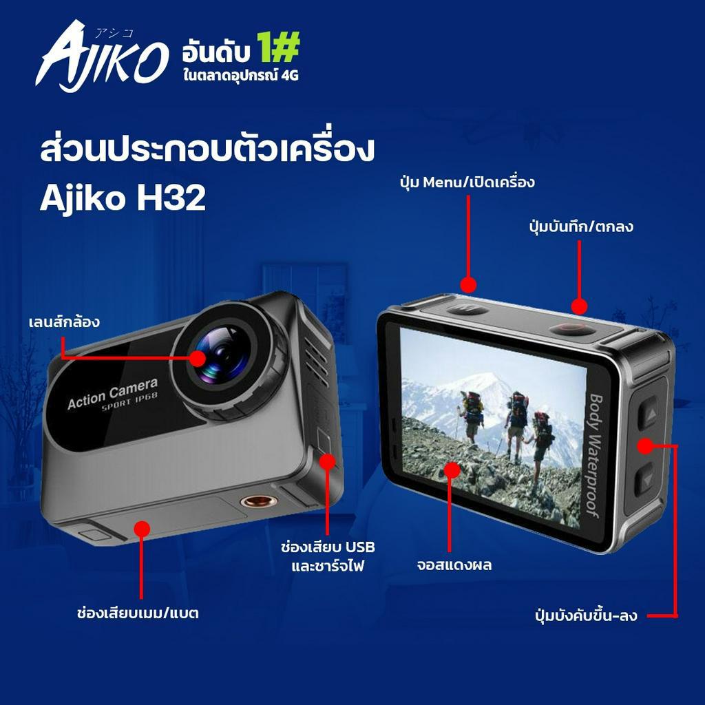กล้อง-action-camera-h32-action-cam-ความละเอียด-4k-กันน้ำรองรับการเชื่อมต่อ-wi-fi-กล้องติดหมวก-ถ่ายรูปใต้น้ำ-กันน้ำในตัว