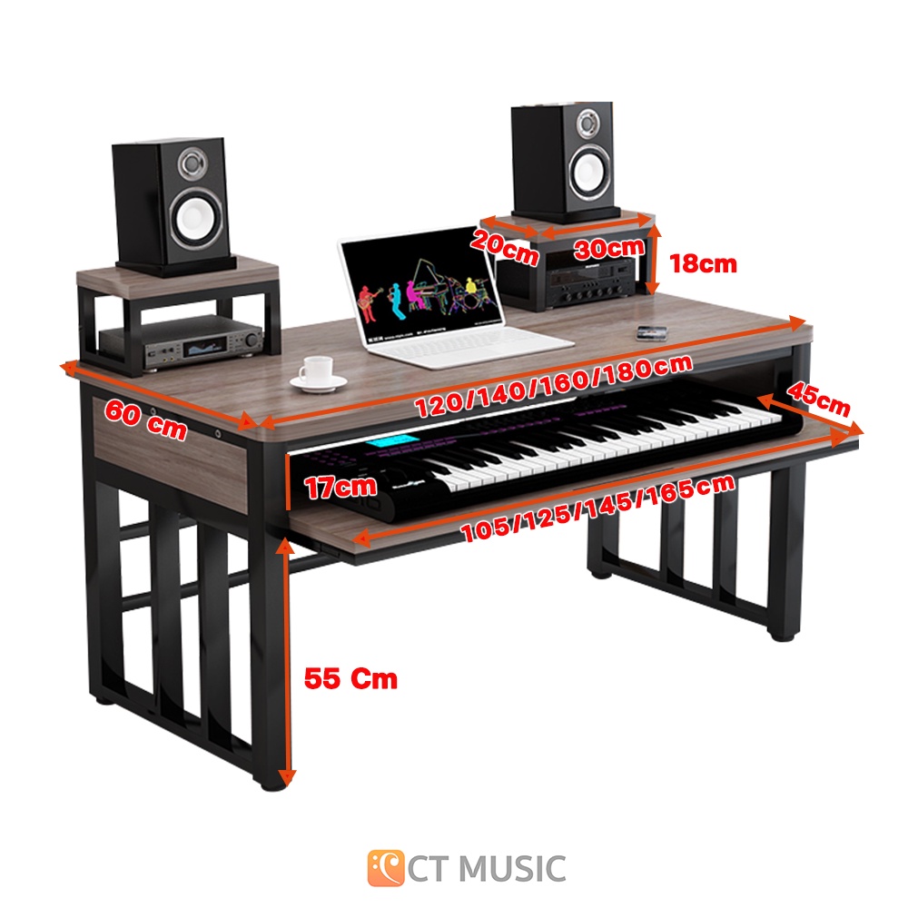 ntd-concept-music-studio-desk-d1-โต๊ะสำหรับวางอุปกรณ์สตูดิโอ