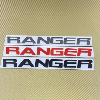 โลโก* RANGER ตัวเอียง ติดฝากระโปรงหน้า Ford ตัวอักษรแยก ขนาด* 2.2 x 27.5 cm ราคาต่อชิ้น