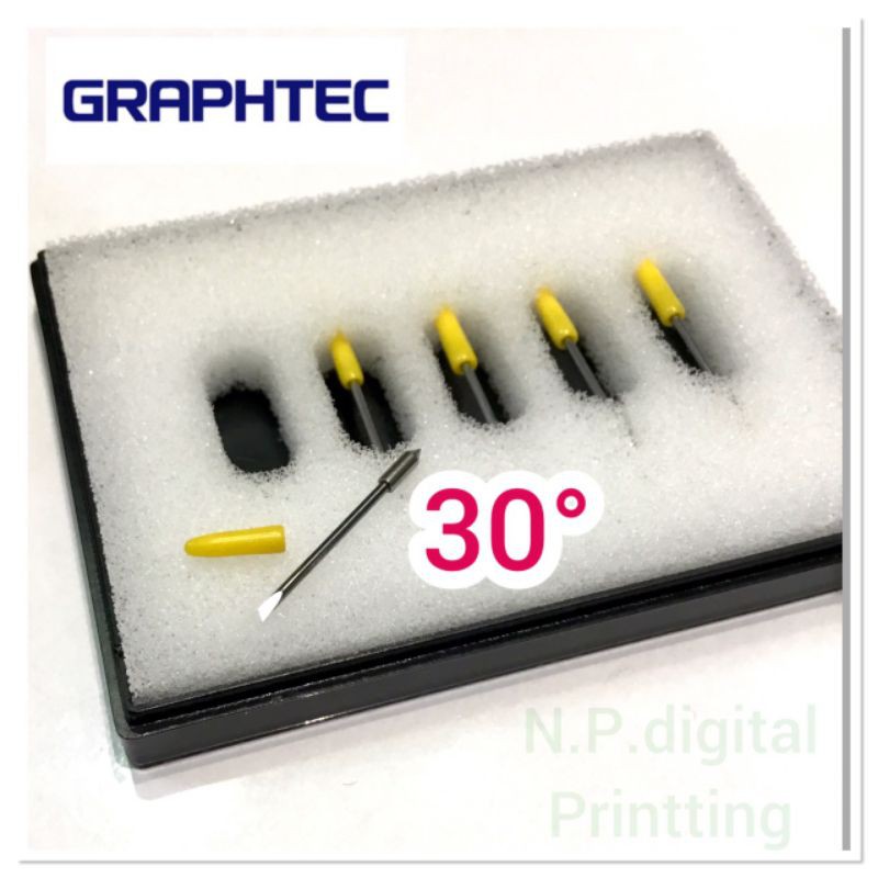 ใบมีดสำหรับเครื่องตัดสติ๊กเกอร์ กราฟเทค Graphtec 30° / 45° / 60° (ราคา ...
