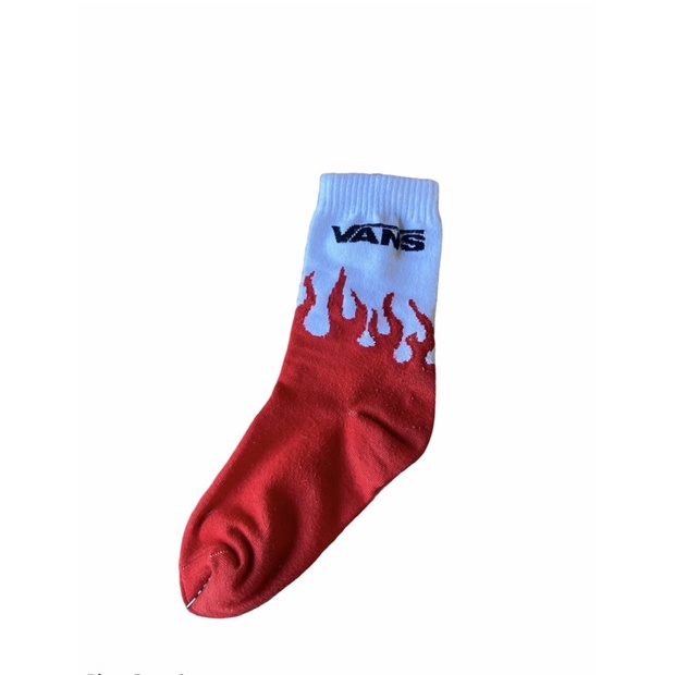 ถุงเท้าเด็กแนวvans-red-fire