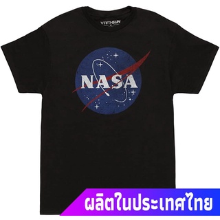 2021 ข้อเสนอพิเศษ NASA Logo ช่องว่าง NASA Logo Adult T-shirt - Black T-Shirtคอกลม แฟชั่น ผ้าฝ้ายแท้ เสื้อยืด cotton100%
