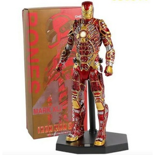 โมเดลสะสม Iron Man 3 MARK XLI MK41 Retro ชุดเกราะรุ่น 1/6th Scale วัสดุ PVC ขนาดสูง 30 ซม. พร้อมฐานตั้ง ของสะสม