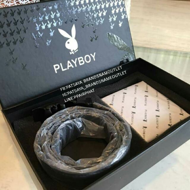 playboy-leather-belt-amp-wallet-value-pack-limited-editionจากplayboyแท้-outlet-เซทสุดคุ้มค่ะได้ทั้งเข็มขัดและกระเป๋าสตางค์