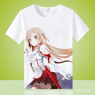 ภาพขนาดย่อของภาพหน้าปกสินค้าSword Art Online Kirito/Kirigaya Kazuto Yuuki Asuna เสื้อยืด Summer men's and women's แขนสั้น จากร้าน vw3kzxn2k3 บน Shopee