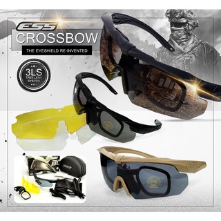 แว่น ESS Crossbow แว่นตากันแดด แว่นตาทรงสปอร์ต แว่นตาแนวทหาร แว่นตา แว่นกันลม Update 09/65