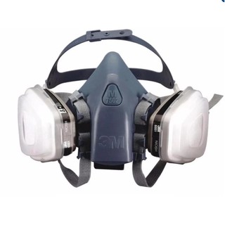 3M รุ่น 7502 หน้ากากกรองฝุ่นและสารเคมี 3M Half facepiece, Silicone,  reusable respirator 7502 Made in USA