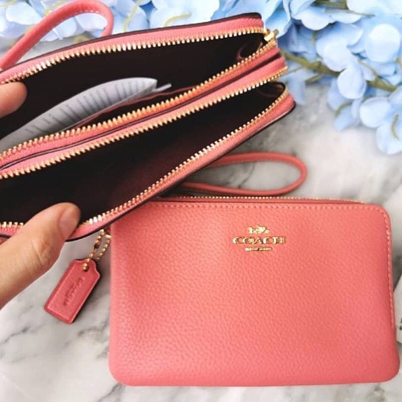 coach-double-zip-wristlet