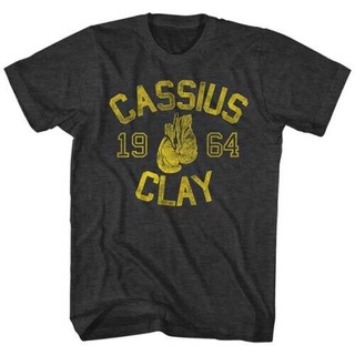 เสื้อยืดวินเทจใหม่ Muhammad Ali Cius Clay 1964 เสื้อยืดผ้าฝ้าย 100% พิมพ์ลาย Muhammad พลัสไซซ์ สีดํา สําหรับผู้ชาย 2022S