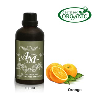 Aroma&amp;More Orange Certified Organic Essential Oil 100% / น้ำหอมระเหยส้ม ออแกนิค 100% South Africa 100ML