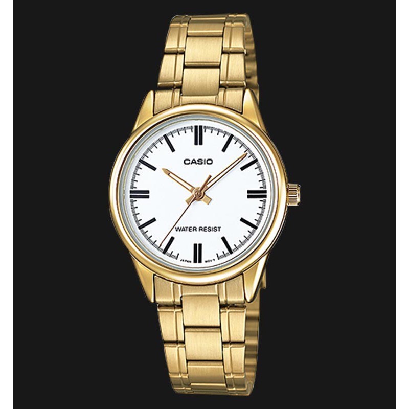 casio-นาฬิกาข้อมือ-สีทอง-หน้าปัดขาว-รุ่น-ltp-v005g-ltp-v005g-7a-ltp-v005g-7audfl-นาฬิกาข้อมือผู้หญิง-แท้-ประกัน-cmg1-ปี