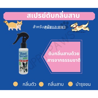 Mini Pet สเปรย์ดับกลิ่นสาบจากธรรมชาติ สำหรับสุนัขและแมว ขนาด 120 มล.