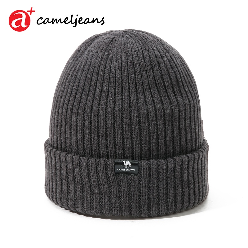 cameljeans-หมวกถักผ้าขนสัตว์กันลมให้ความอบอุ่น