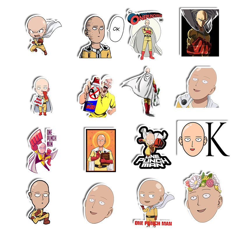 สติกเกอร์-one-punch-man-วันพันช์แมน-sticker-กันน้ำรูปแบบที่แตกต่างกัน-49-ชิ้น