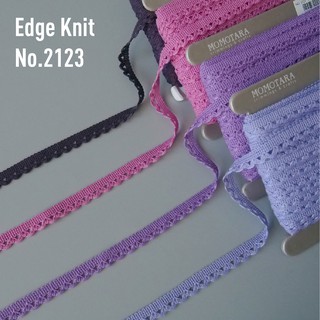 ภาพหน้าปกสินค้าMOMOTARA No. 2123 (ชุดที่ 1) เทปทอ Knit เทปทอแต่งริม Edge Knit ขนาด 1.2 CM ยาว 36 หลา เทป ริบบิ้น วัสดุตกแต่ง diy ที่เกี่ยวข้อง