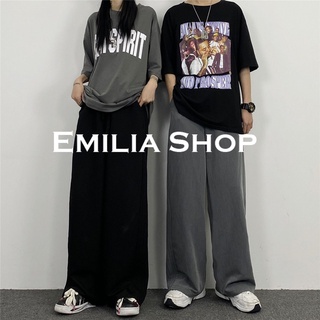 EMILIA SHOP กางเกงขายาว กางเกงเอวสูง กางเกงขายาวผู้หญิง 2022 ใหม่ ES220025