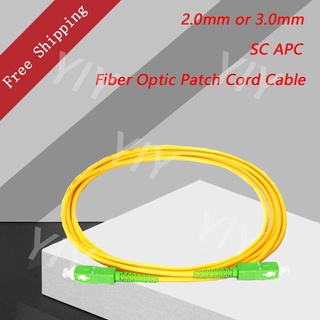5PCS/Bag SC APC 3M Simplex Single Mode Fiber Optic Patch Cord Cable 2.0mm or 3.0mm FTTH Fiber Optic Jumper Cable