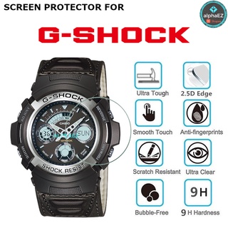 Casio G-Shock AW-590BL-5A Series 9H ฟิล์มกระจกนิรภัยกันรอยหน้าจอนาฬิกา AW590