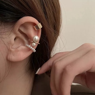 pearl ear cuff set 3 ต่างหูหนีบมุก ต่างหูมุกเกี่ยวใบหู