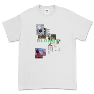 ROUND คอลูกเรือเสื้อยืด พิมพ์ลาย Frank OCEAN BLONDE Music สําหรับผู้ชาย-4XL