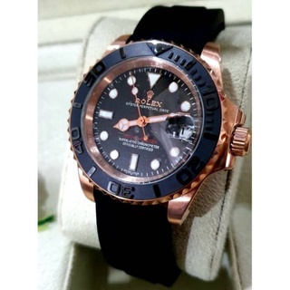 Yacht Master นาฬิกาข้อมืออัตโนมัติ สายซิลิโคน เรืองแสง หรูหรา สําหรับผู้ชาย