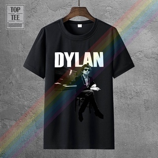 เสื้อยืดวงดนตรีเสื้อยืดลําลอง แขนสั้น พิมพ์ลาย Bob Dylan Piano Official สีดํา สําหรับผู้ชาย ผู้ใหญ่ ไซซ์ S M L 316324all