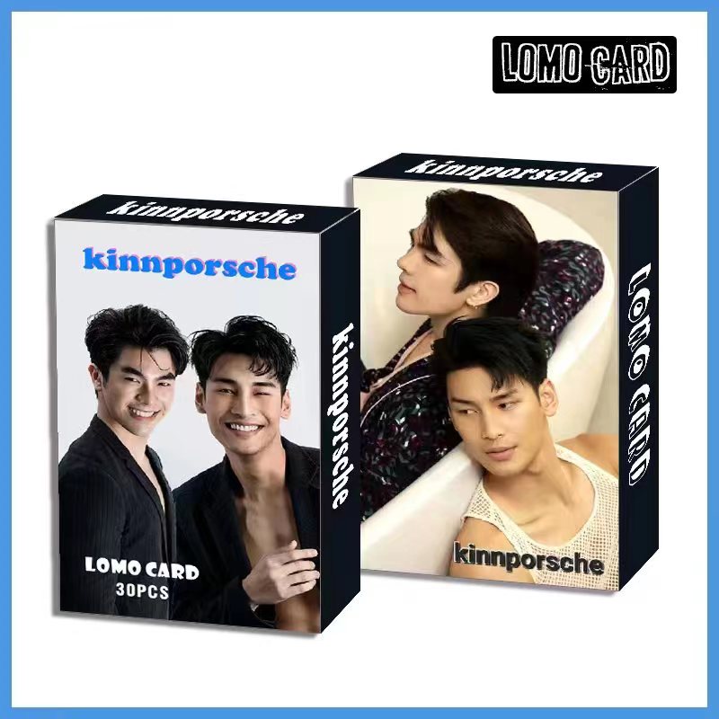 ภาพหน้าปกสินค้ารักโคตรร้ายสุดท้ายโคตรรัก KinnPorsche The Series Photocard KINN PORSHE Lomo Card 30pcs/box