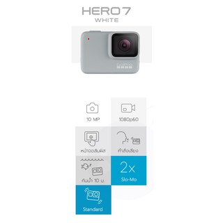 ภาพขนาดย่อของภาพหน้าปกสินค้ากล้อง GoPro HERO 7 White สินค้าสภาพ 99% Gopro แท้ 100% จากร้าน m.a.i.computer บน Shopee ภาพที่ 8