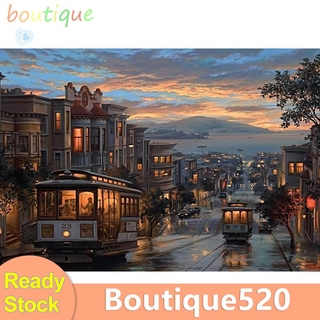 Bou ภาพปักครอสสติตช์คริสตัล 5 มิติ สําหรับตกแต่งบ้าน