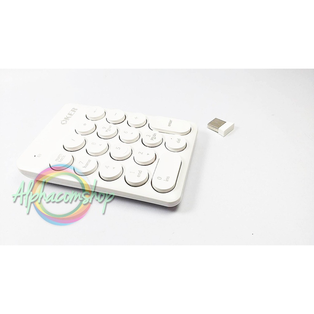 numeric-keypad-wireless-คีย์บอร์ดตัวเลข-ไร้สาย-oker-k2610