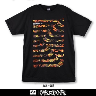 Overdose T-shirt เสื้อยืดคอกลม สีดำ รหัส AZ-05(โอเวอโดส)