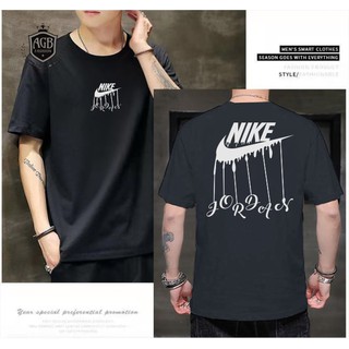 Nike Tshirt การออกแบบเย็นพิมพ์เสื้อยืดลําลองผ้าฝ้ายบริสุทธิ์ Unisex Tshirt SY;