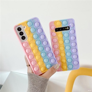 เคส-Phone Case For Samsung A03S A02 A32 A71 A52 A12 A72 A02S A21S A42 A31 A10 A30 A50 A70 A30 A20 A11 A20S A10S L4 J6 Pop Push It Bubble|RX