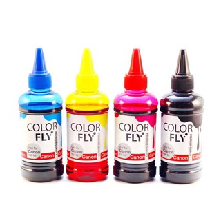 หมึกเติม Canon ชุด 4 สี (ดำ,แดง,เหลือง,น้ำเงิน) Color Fly แท้