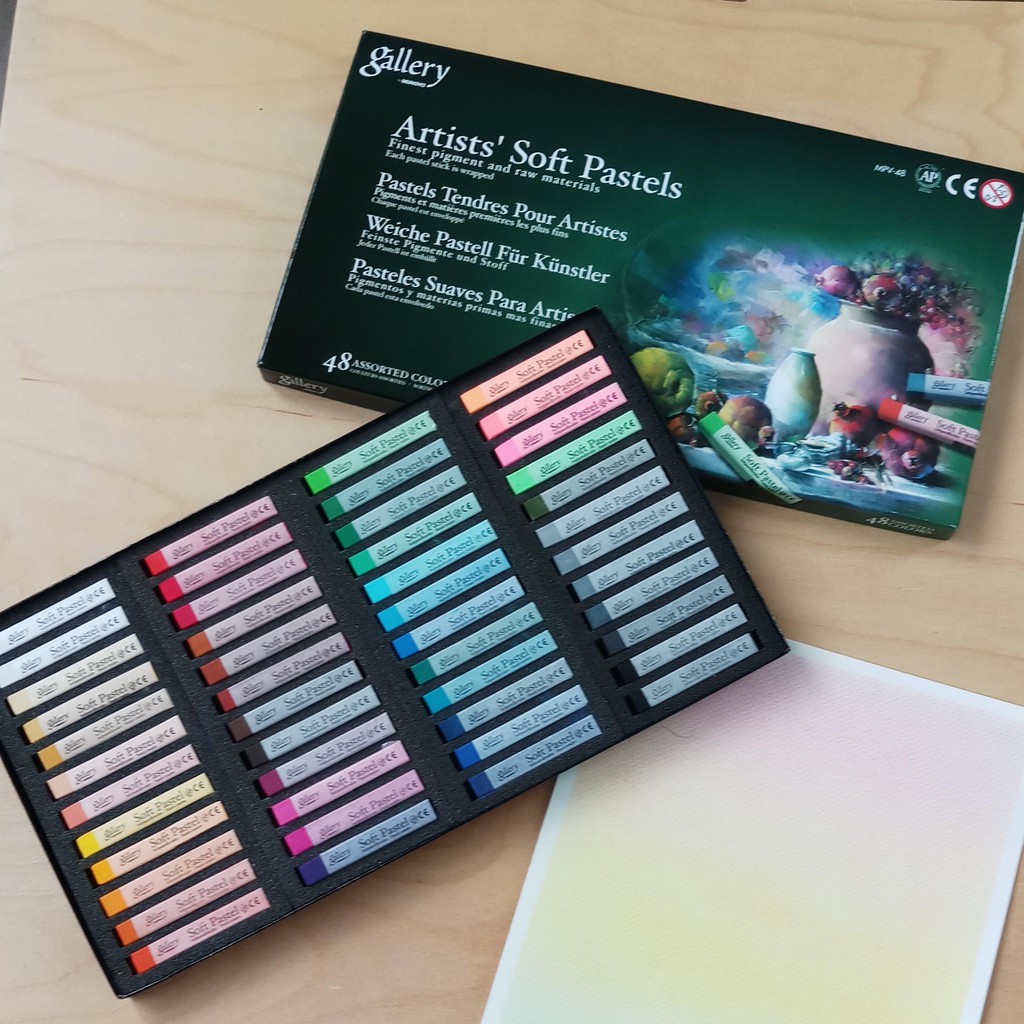 MUNGYO Gallery Soft Oil Pastels Set,12,24,36,48,72 Colors,Use of