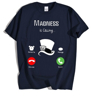 ใหม่ เสื้อยืดผ้าฝ้าย 100% แขนสั้น คอกลม พิมพ์ลาย Madness is Calling สไตล์ฮิปฮอป ระบายอากาศ คุณภาพสูง แฟชั่นฤดูร้อน สําหร