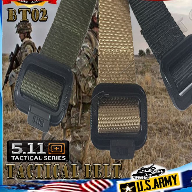 เข็มขัดยุทธวิธี-tactical-belt-5-11-เข็มขัดทหาร-bt02-เข็มขัดผู้ชาย-เข็มขัด-เข็มขัดหัวอลูมิเนียมสายไนล่อน