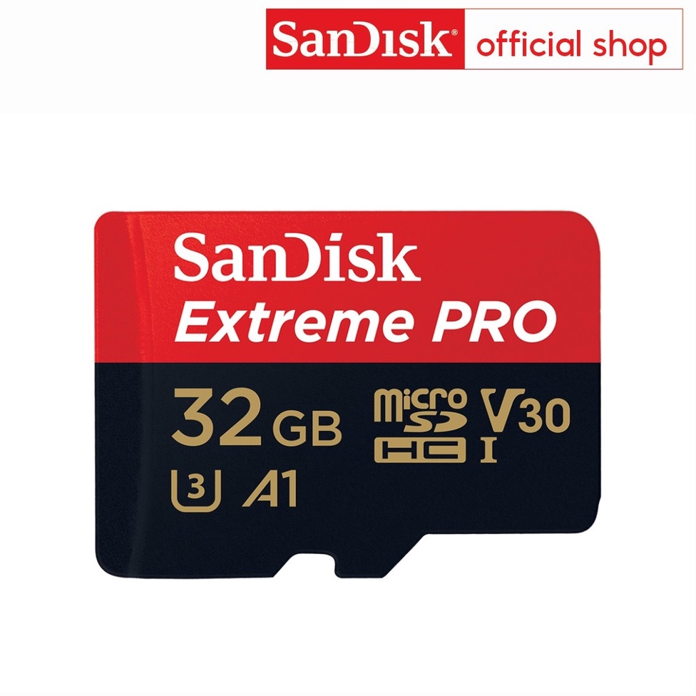 ภาพหน้าปกสินค้าSanDisk Extreme Pro microSD 32GB ความเร็ว อ่าน 100MB/s เขียน 90MB/s (SDSQXCG_032G_GN6MA)