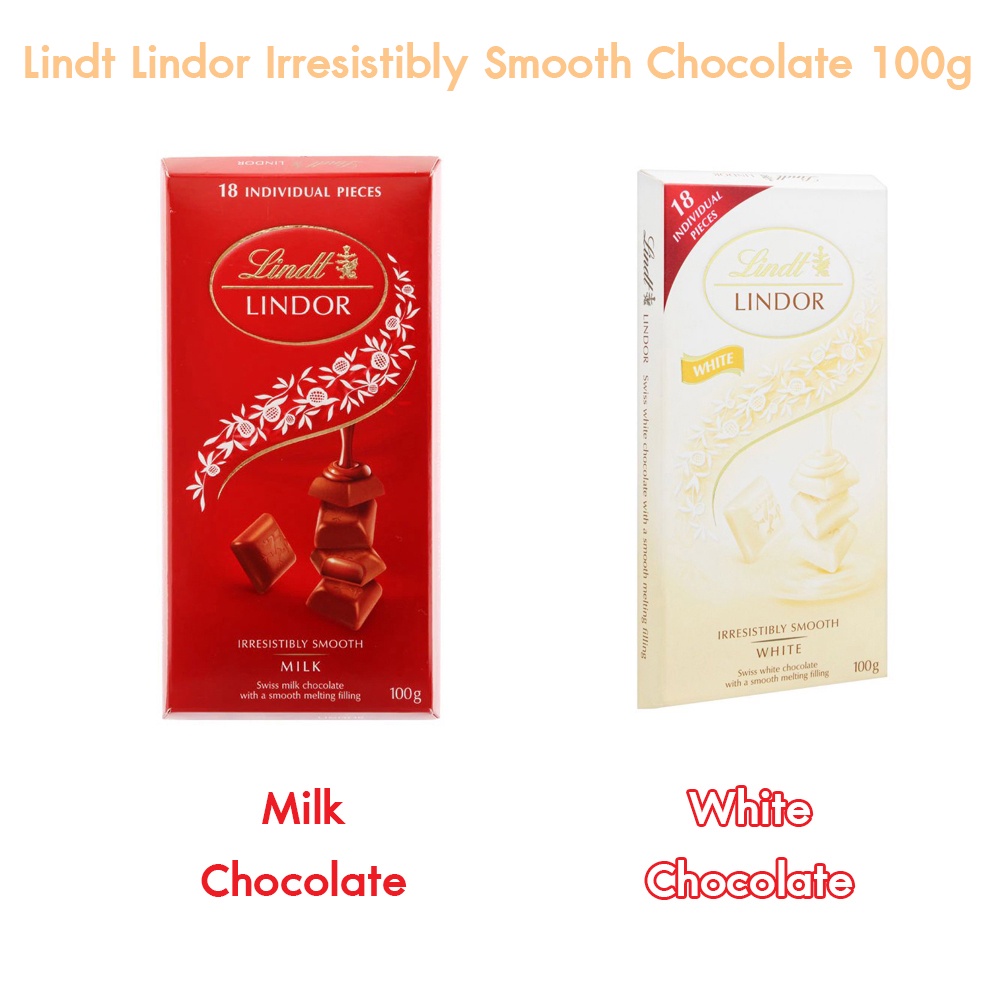 lindt-lindor-irresistibly-smooth-chocolate-100g-ลินด์-ลินเดอร-ช็อกโกแลตจากสวิตเซอร์แลนด์