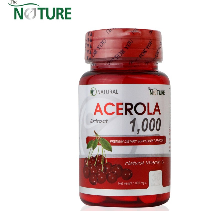 the-nature-acerola-1-000-สารสกัดจากอะเซโรล่าเชอร์รี่-บรรจุ-30-เม็ด