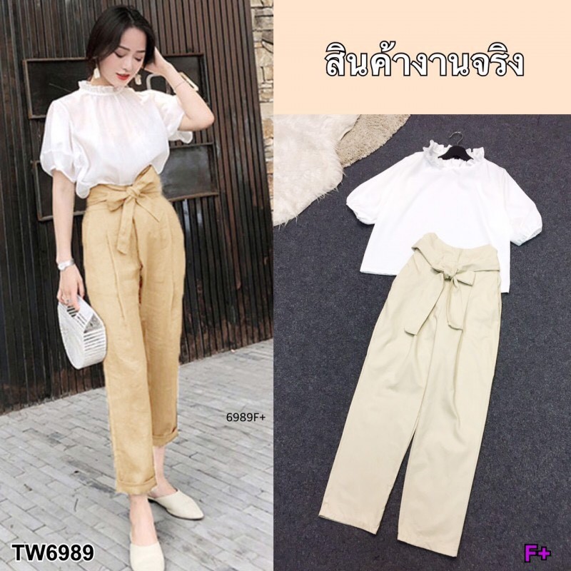 ak-6989-set-2-ชิ้น-เสื้อแขนตุ๊กตา-กางเกงขายาว