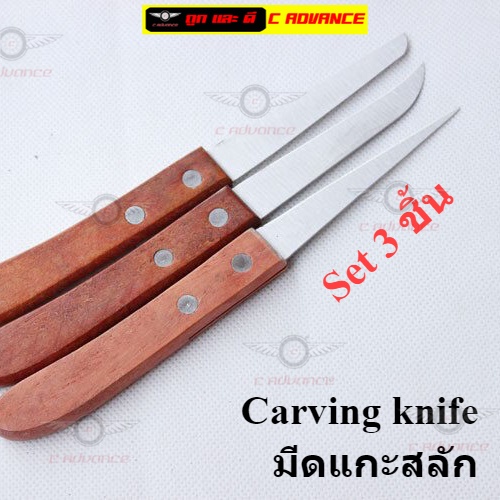 carving-knife-set3ชิ้น-มีดแกะสลัก-มีดแกะสลักผลไม้-wood-carving-knife-มีดแกะสลักผัก-มีดแกะสลักสวยๆ-มีดปอกผลไม้-ไม้-คมคม