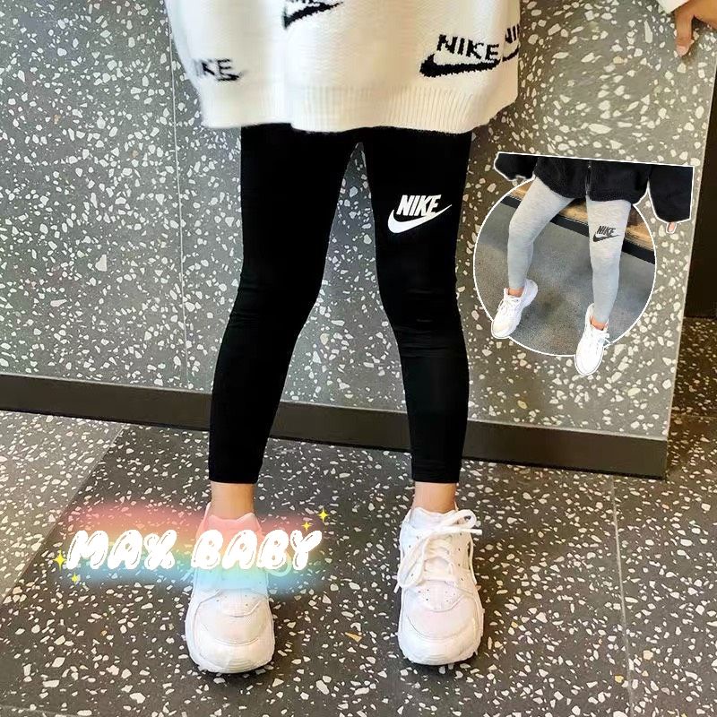 ภาพหน้าปกสินค้าMAX BABY พร้อมส่งในไทย กางเกงเด็กผู้หญิง กางเกงขายาว เลกกิ้งผ้านุ่มเด้ง(156)
