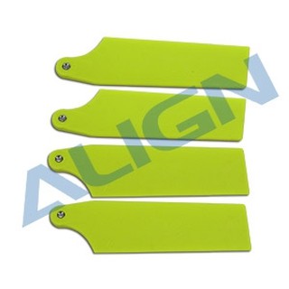 ใบหาง 450L/470L 69mm. Tail Blade - Fluorescence Yellow HQ0693B Align อุปกรณ์เฮลิคอปเตอร์ RC