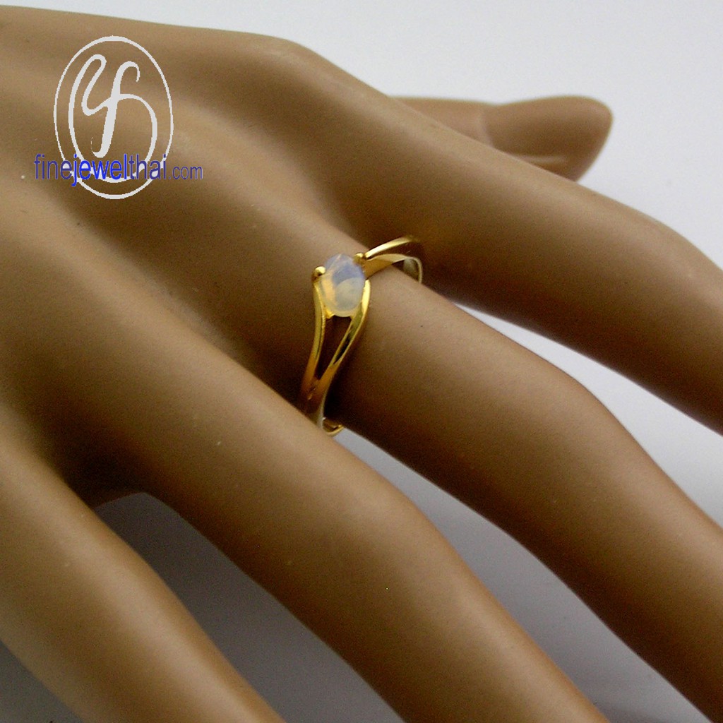 finejewelthai-แหวนโอปอล-โอปอล-แหวนเงิน-แหวนพลอยแท้-แหวนประจำเดือนเกิด-r1100op-g
